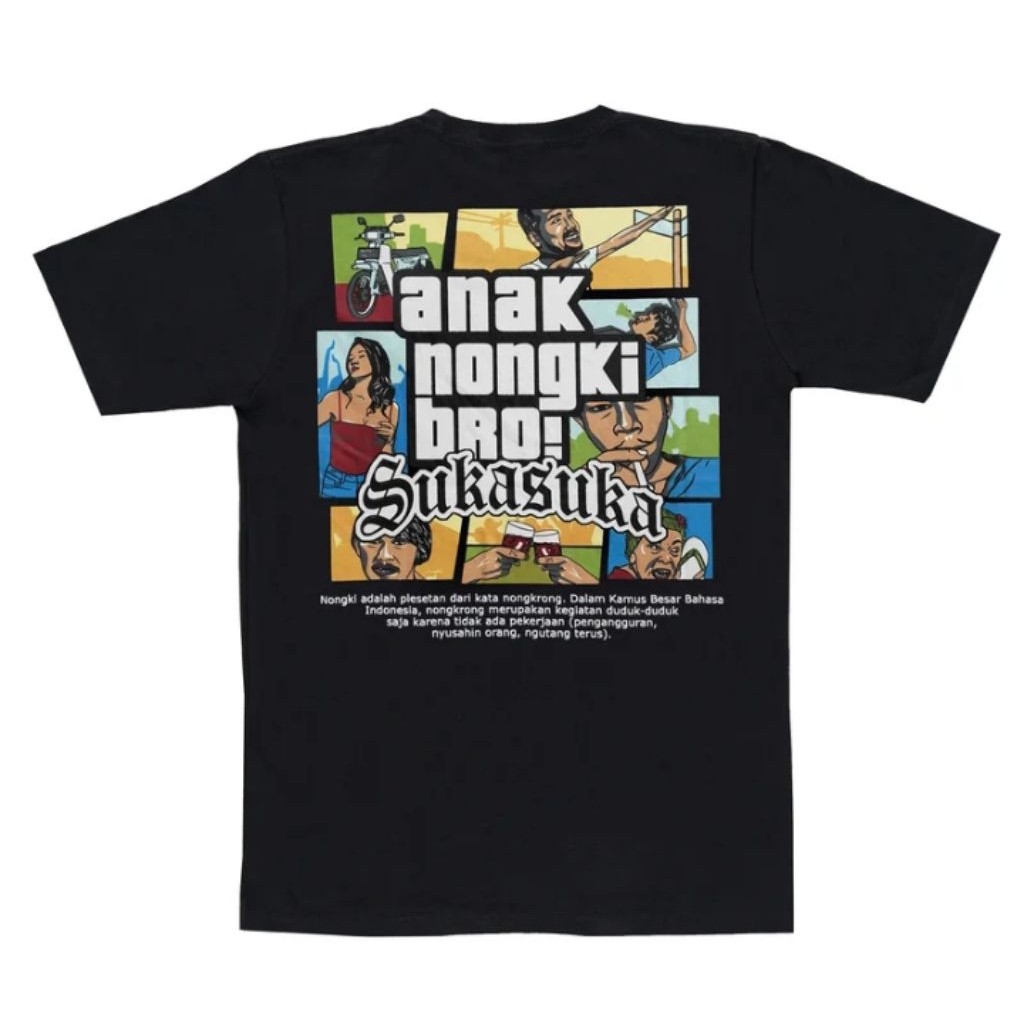 เสื้อยืดเด็ก Dongki Bro Suka วัสดุผ้าฝ้ายหวี DTF ระดับพรีเมียม เสื้อผ้าผู้ชายและผู้หญิง