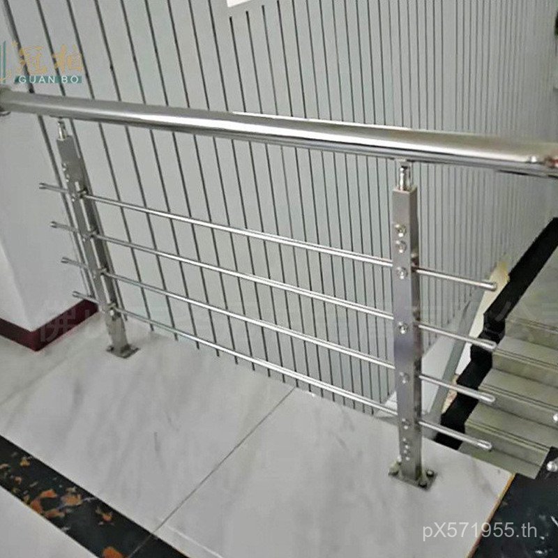 แปรง Cypress ในร่ม Railing Glass Hand-made วิศวกรรม Guardrail 304 บันไดระเบียงในครัวเรือนคอลัมน์สแตน