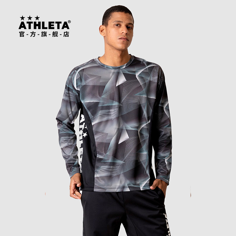 ATHLETA ATHLETA กีฬาเสื้อยืดแขนยาวผู้ชาย Breathable Running Football Training Suit Autumn Top 02371