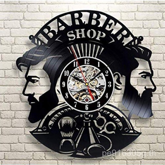 นาฬิกาแขวนตกแต่งสไตล์ร้านแผ่นเสียงYC8Cสำหรับห้องนั่งเล่น