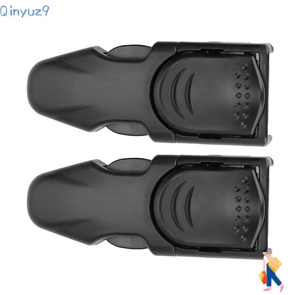 QINYUZ9 ดําน้ํา Flippers สายรัดหัวเข็มขัด, Quick Release Black Fin Strap Buckles, 2 ชิ้น PC การออกแบ