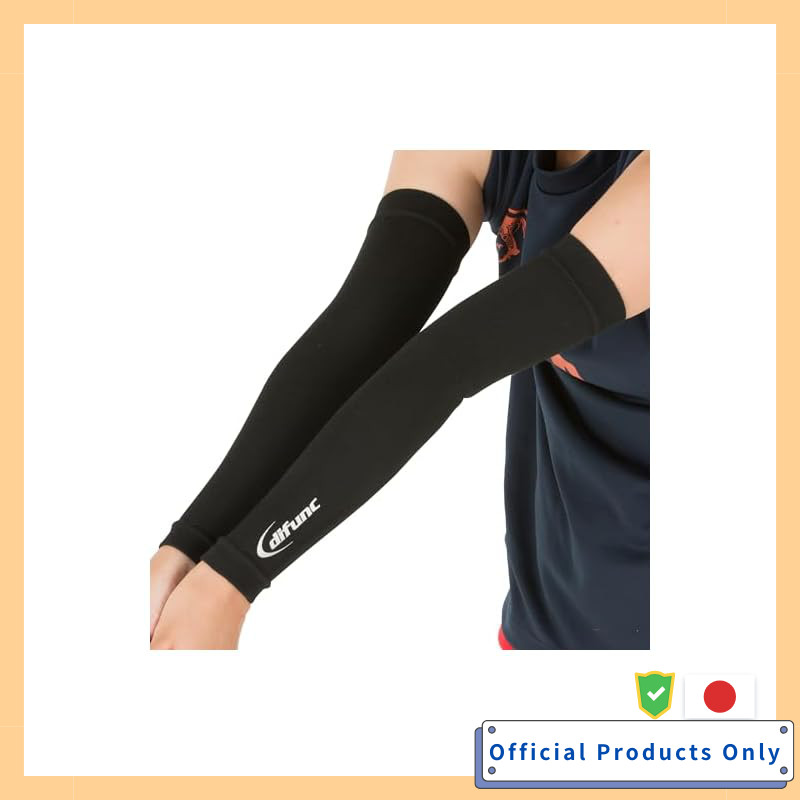 D&M Arm Sleeve Arm Cover 1 Pair Black Size M D-7000 Abrasion Resistance Gradual Pressure Sweat Absor
