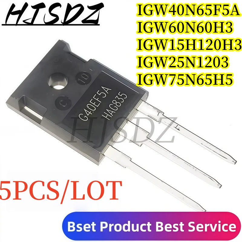 5PCS IGW40N65F5A G40EF5A IGW60N60H3 G60H603 G15H1203 IGW15H120H3 G25H120 IGW25N120H3 TO-247 Field Ef