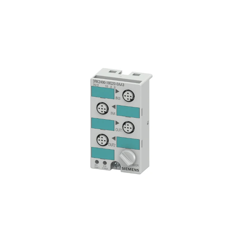 ใหม่ 3RK2400-1BQ20-0AA3 PLC Module AS-I Compact Module K45, A/B Slave, Digital, 2A/2E, IP67, 2 เอาต์