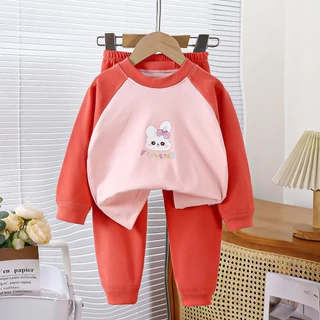 Dolemi Baby เสื้อผ้าเด็ก เสื้อผ้าเซท 2 ชิ้น ชุดนอน เด็ก ชุดกัน หนาว เด็กแขนยาว เด็กหญิง เด็กผู้ชาย