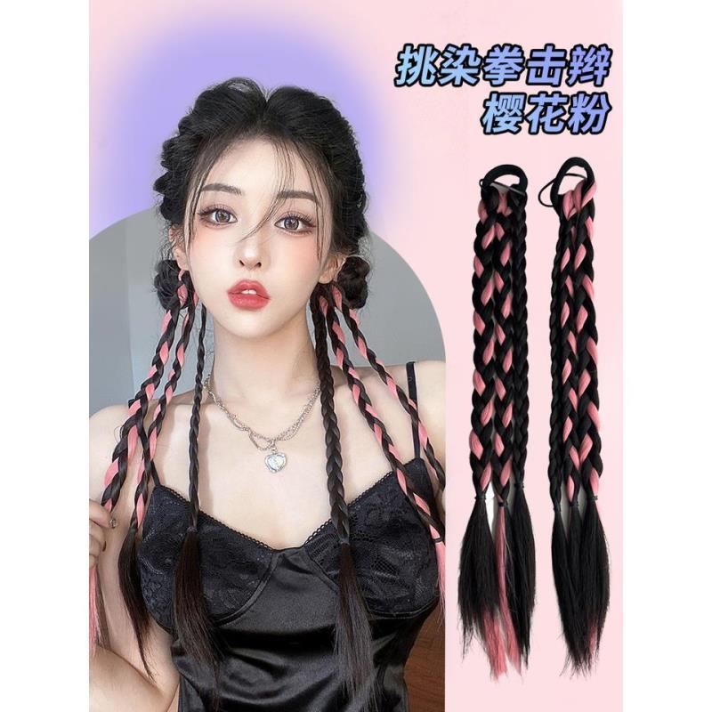 Braids วิกผม Braids สกปรก Braids หญิงจําลองผม Twist Braids มวย Braids Influencer y2k ขนาดเล็ก Braids