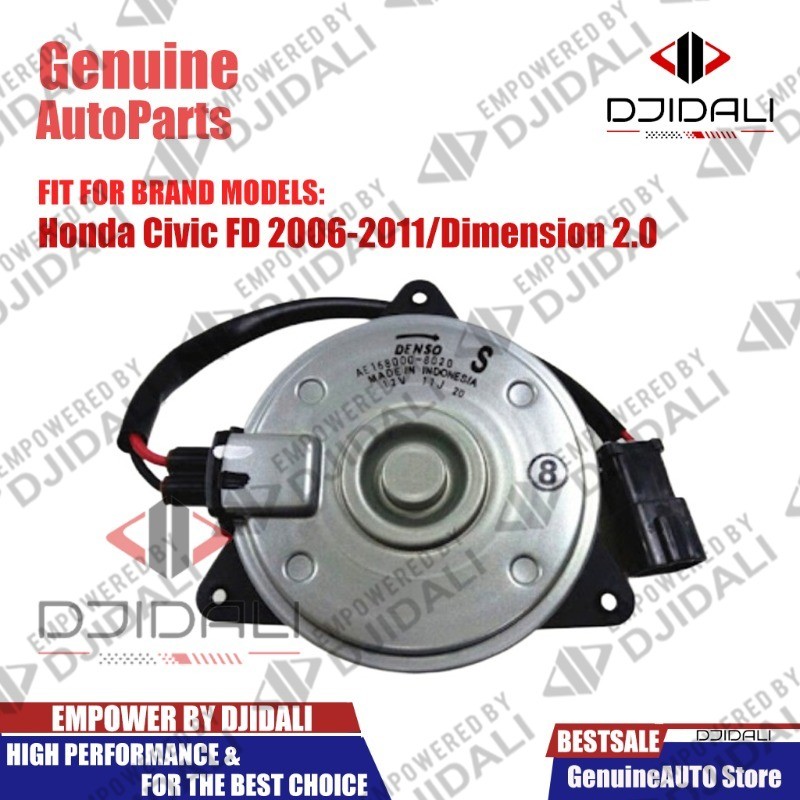 มอเตอร์พัดลมหม้อน้ำ/แอร์ Honda Civic FD 2006-2011/Dimension 2.0 ฝั่งคนนั่ง Part No:168000-8020