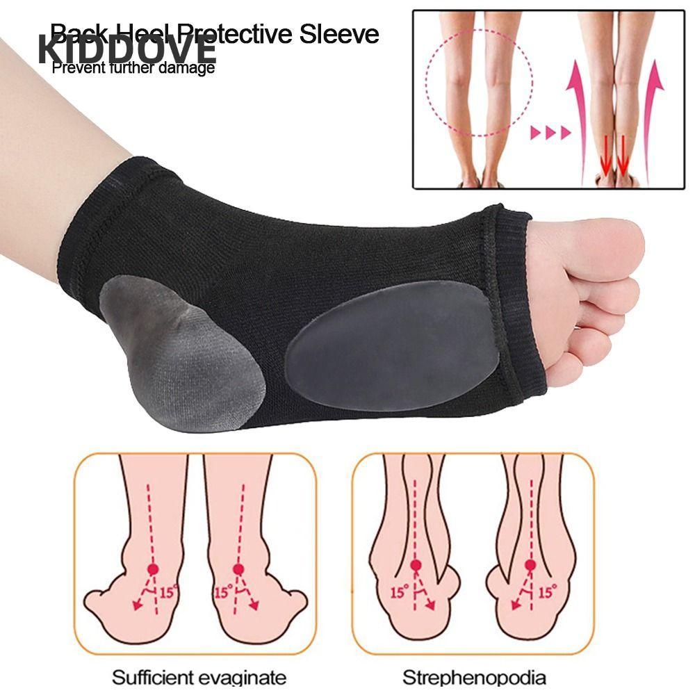 KIDDOVE Heel Pad Soft Elastic Arch Support Sleeve Relief Plantar Fasciitis Heel Protectors