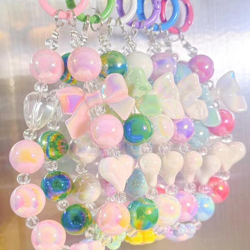 ห่วงโซ่โทรศัพท์มือถือ เคสโทรศัพท์ จี้ กระเป๋าเดินทาง เสน่ห์ พวงกุญแจ จี้ลูกปัดอะครีลิค พวงกุญแจน่ารัก - รูปที่ 7