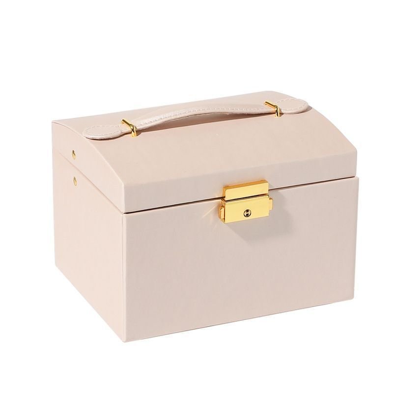 Multi-Layer High-Endสร้อยคอขนาดใหญ่-ความจุRetroล็อคกล่องเก็บกล่องเครื่องประดับต่างหูเครื่องประดับลิ้