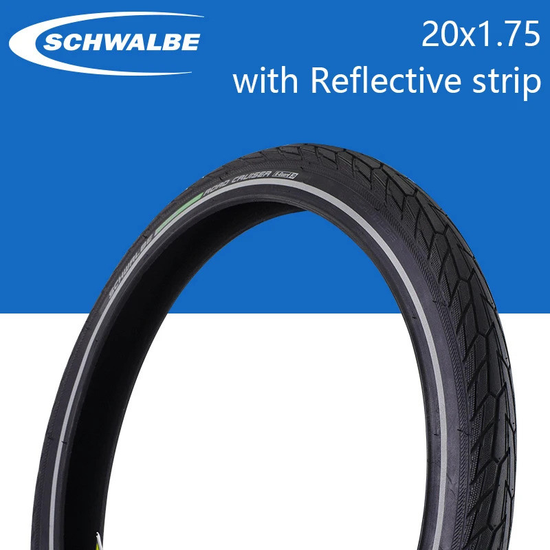 SCHWALBE ROAD CRUISER 16x1.75 20x1.75 47-406 จักรยานยาง 16/20 นิ้วพับจักรยานเหล็กยาง 50-75PSI 510 กร