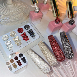 VENDEENI สีเจลกากเพชรแฟลช 4 สี K20 -NT nail