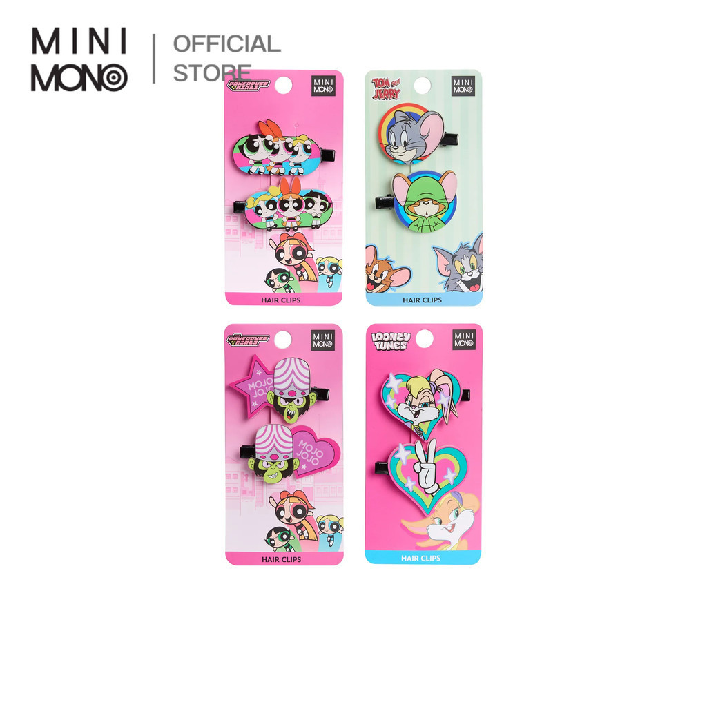 Mini mono ชุดเซ็ตกิ๊บติดผม 2 ชิ้น ดีไซน์น่ารัก ใช้งานง่าย จับคู่มาในเซ็ต 2 ชิ้น เหมาะสำหรับตกแต่งทรงผมให้ดูเรียบร้อย
