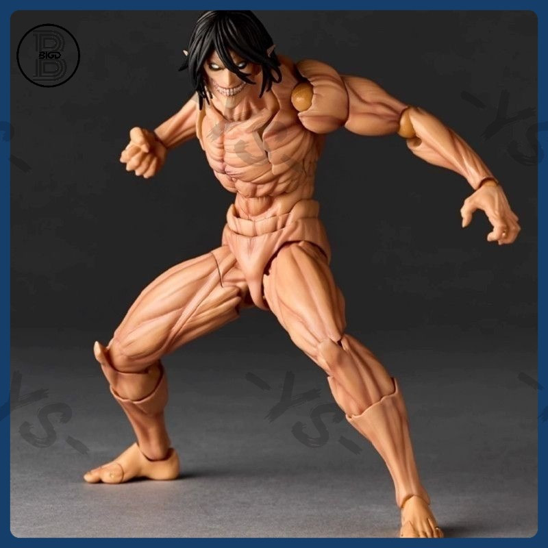 Kaiyodo Amazing Yamaguchi Attack on Titan Eren Jaeger Action Figure Model