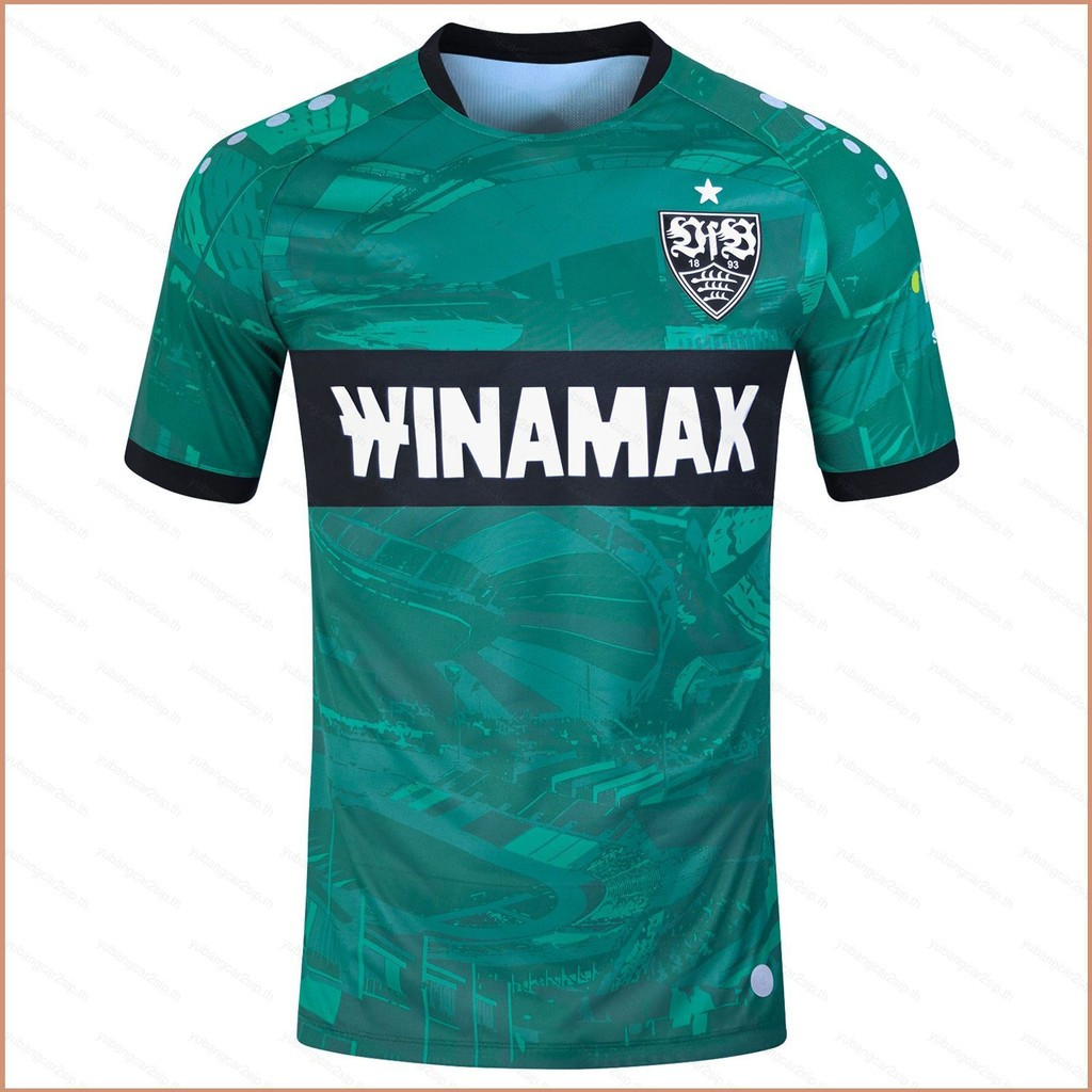 เสื้อทีมเยือนที่สาม VfB Stuttgart ปี 2023 แขนสั้น เหมาะสำหรับทุกวัย มีหลากหลายไซส์