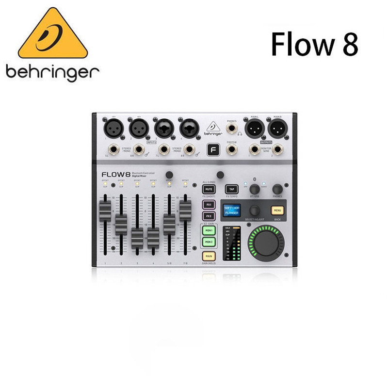 BEHRINGER FLOW8 professional band streamer การ์ดเสียงสด คาราโอเกะ คอนโซลผสมดิจิตอล