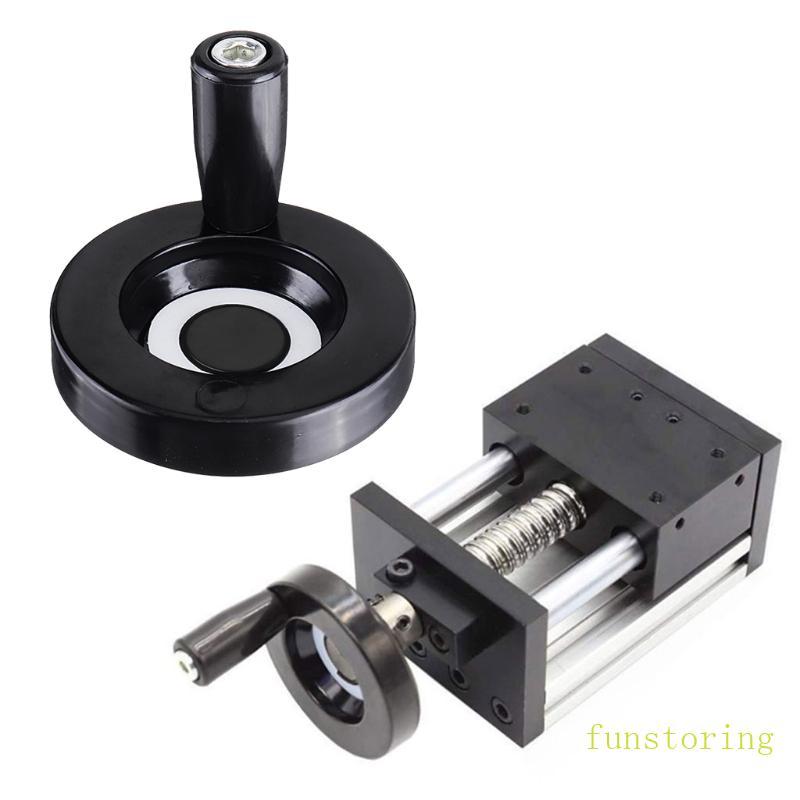 FUN 8x63mm CNC Handwheel พร้อมที่จับหมุน CNC Bakelite ลูกฟูก Handwheel Part