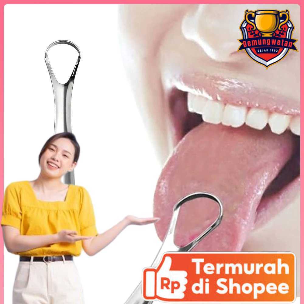 FourSoft Tongue Cleaner Tongue Oral Scraper Cleaner สแตนเลส - LO13