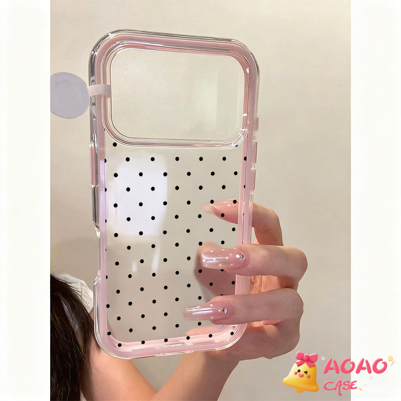 เคสไอโฟน 11 17 สำหรับ iPhone 17 13 15 16 11 14 12 Pro Max 17AIR 16 15 14 Plus ปกเฟรชสวีทพอยท์ 2 อิน 1