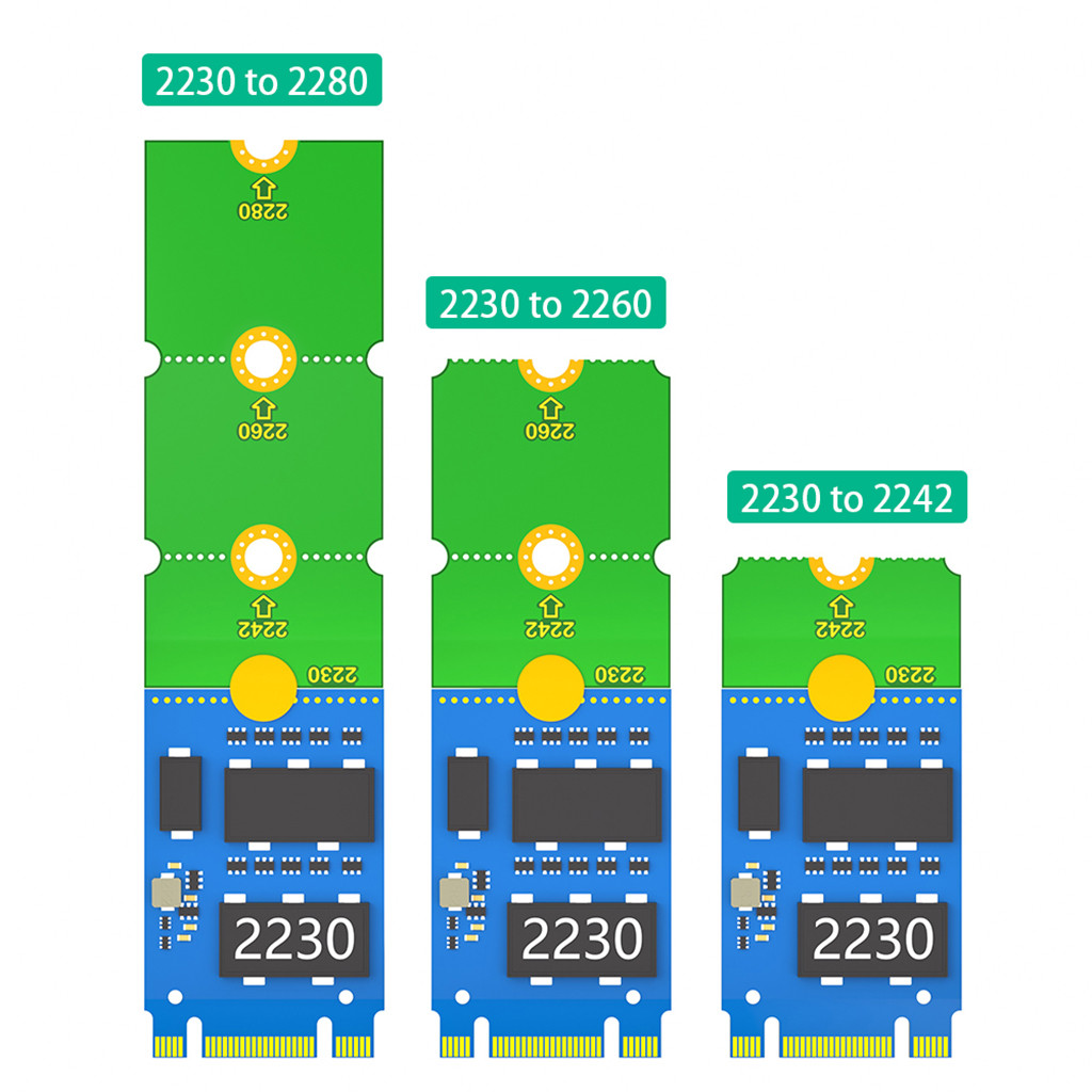 สําหรับ M2 NVME M.2 อะแดปเตอร์การ์ดรองรับ 2230 ถึง 2242 2260 2280,2242 ถึง 2280,2260 ถึง 2280 สําหรั