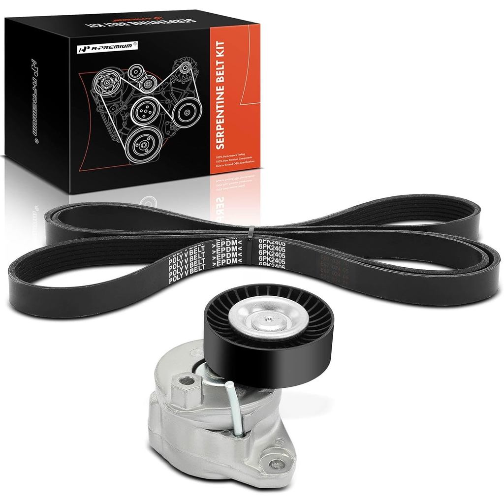 A-Premium Engine Serpentine Belt Drive Kit ใช้งานร่วมกับ Mercedes-Benz X164 Series GL450 2008-2009 4
