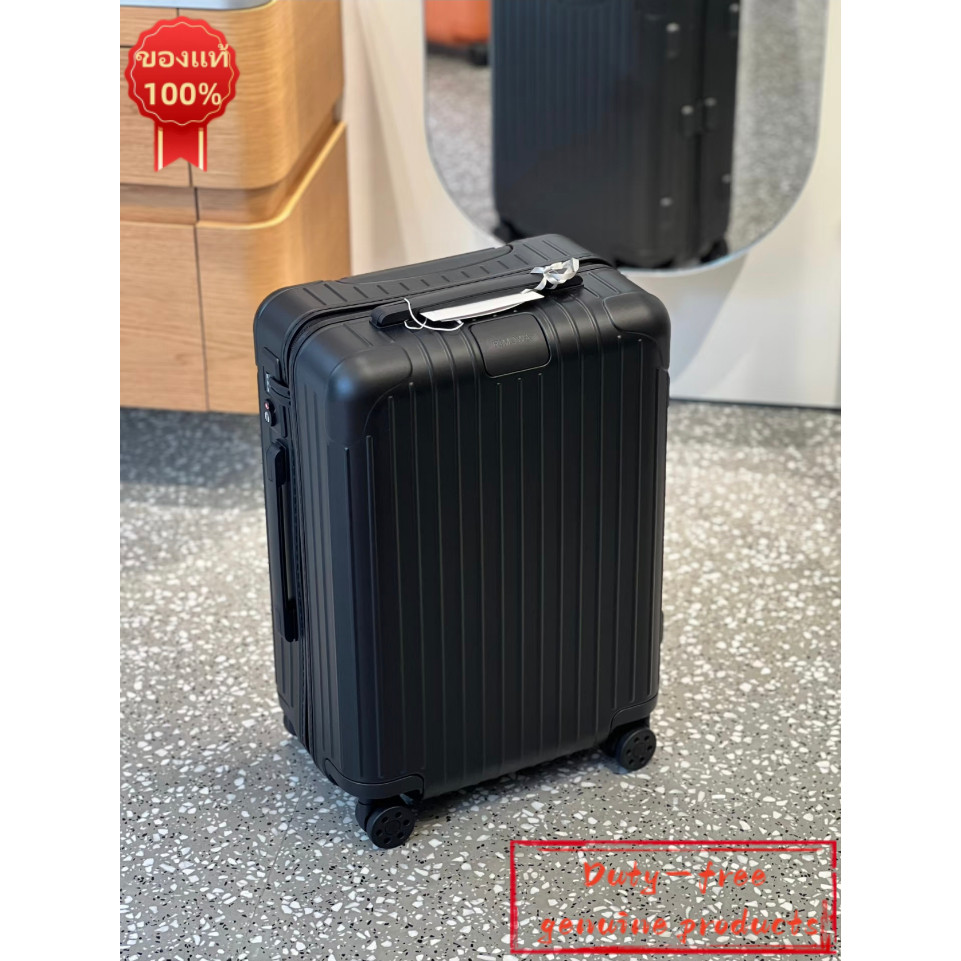 ของแท้ 100% ใหม่ ปลอดภาษี RIMOWA ESSENTIAL Cabin S กระเป๋าเดินทางแคทรี่ออน พร้อมใบเสร็จและกล่องครบชุ