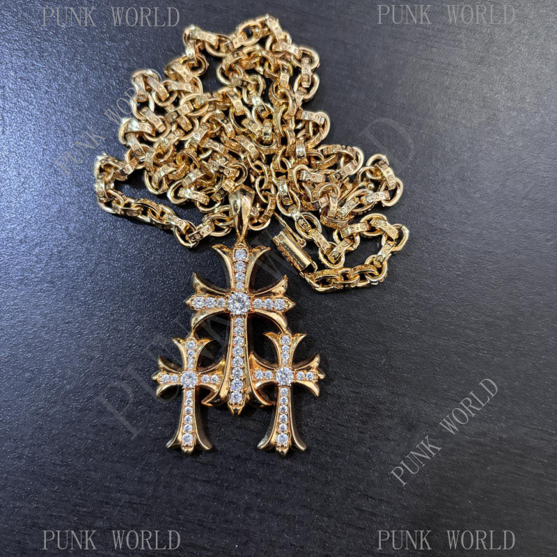 สร้อยคอมาพร้อมเพชรชุบทองสีขาว, อุปกรณ์สไตล์ย้อนยุคพังก์ และโกธิก, เหมาะสำหรับคนฮิปฮอป, ของขวัญวันวาเลนไทน์ - รูปที่ 6