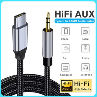 จัดส่งที่รวดเร็วUSB Type C ถึง 3.5 มม.แจ็คชาย AUX Audio Cable อะแดปเตอร์สําหรับหูฟังชุดหูฟังลําโพงรถ Aux สายไฟโทรศัพท์มือถือ