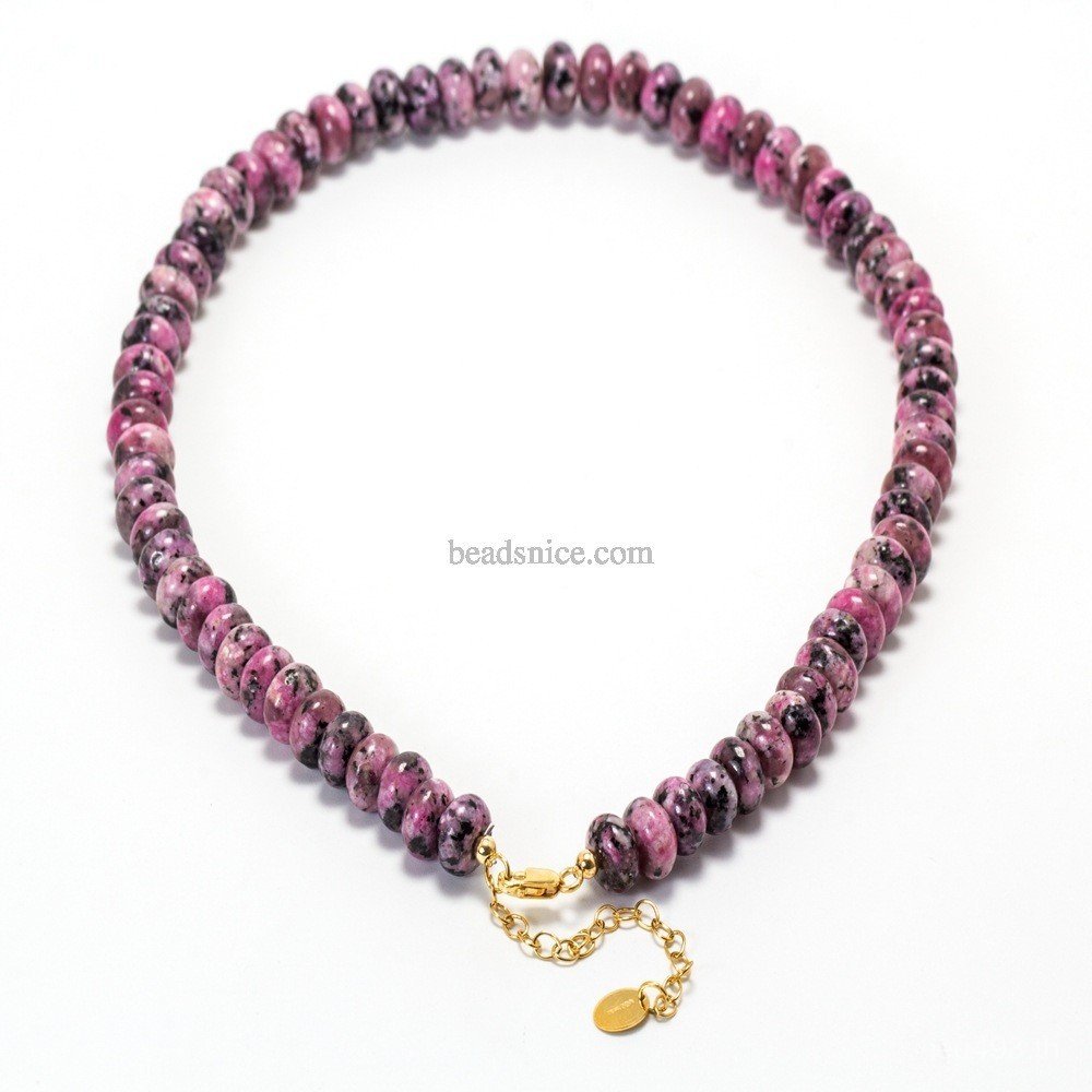 บรรยากาศ อิน สร้อยคอคริสตัลมังกรสีม่วงไม่จางหายทอง 18เค ยุโรปอเมริกันฤดูร้อนสุภาพสตรีกระดูกไหปลาร้าโ