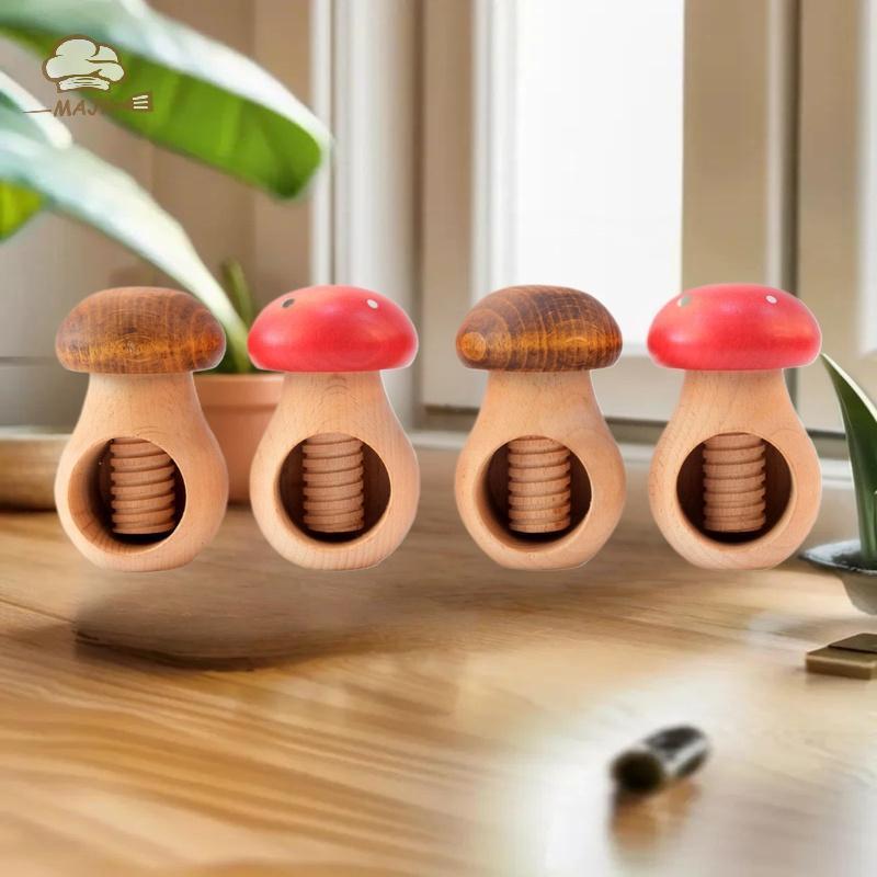 [MAJK] Nutcracker เห็ดรูปเครื่องมือห้องครัวมัลติฟังก์ชั่นสําหรับการแตกร้าวง่ายแหนบอ่อนนุชแบบปรับได้ส