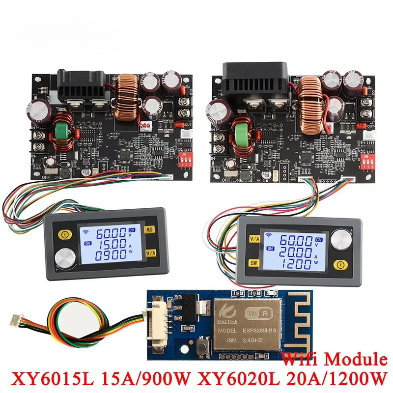 XY6015L 15A/900W XY6020L 20A/1200W CNC เครื่องปรับแรงดันไฟฟ้า DC ปรับเสถียรภาพโมดูล WiFi กระแสไฟคงที