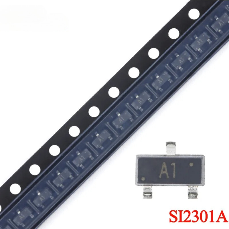 50 ชิ้น/10 ชิ้น SI2301A SI2301 2301 2301A SOT-23 A1 -20V/-2.8A P-channel MOS (หลอดเอฟเฟกต์สนาม) ชิป 