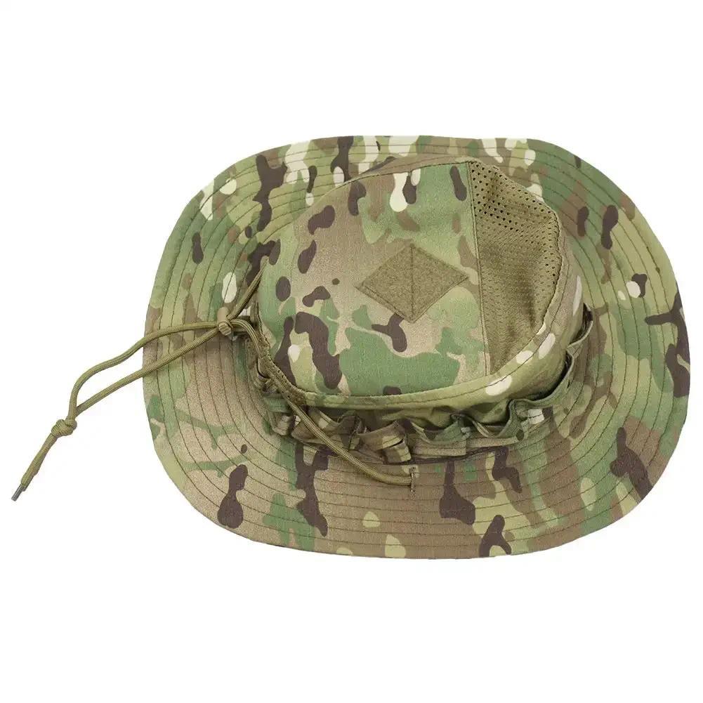 Tactical Camouflage Boonie Cap Wide Brim Hat Men Outdoor รูปที่ 4