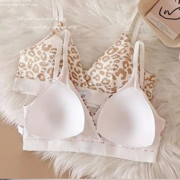 ชุดชั้นใน ชุดสองชิ้น คอวี ลายเสือดาวสุดเซ็กซี่ เนื้อผ้าระบายอากาศได้ดี สวมใส่สบาย มีหลายสีให้เลือก   ส่งไวจากไทย - รูปที่ 2