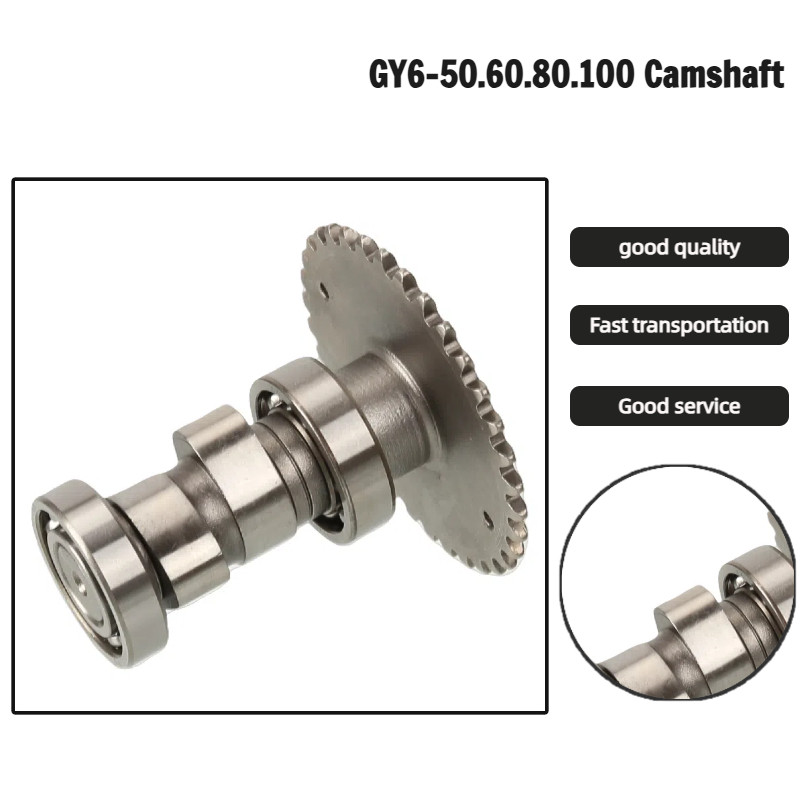 เปลี่ยน GY6 Camshaft Assy สําหรับ 139QMB GY6 50 80 เครื่องยนต์สกู๊ตเตอร์ - เหมาะสําหรับ GY6 50cc 80c