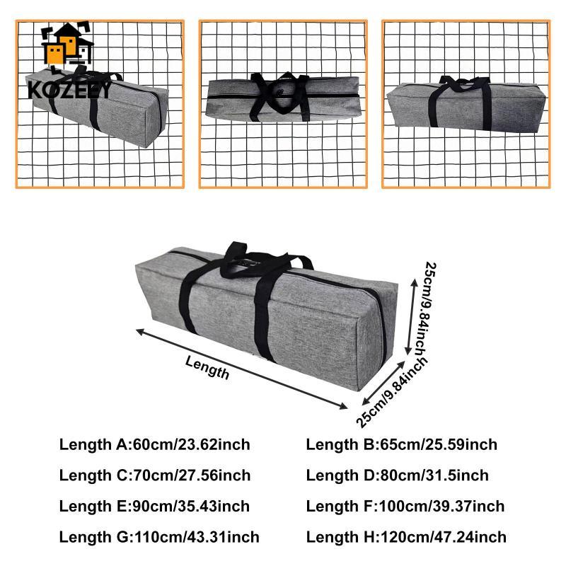 [KOZEEY] Camping Storage Bag กระเป๋าถือยาวพร้อมที่จับกระเป๋าเดินทางกระเป๋าถือซิปสําหรับ Mat Canopy Rollup