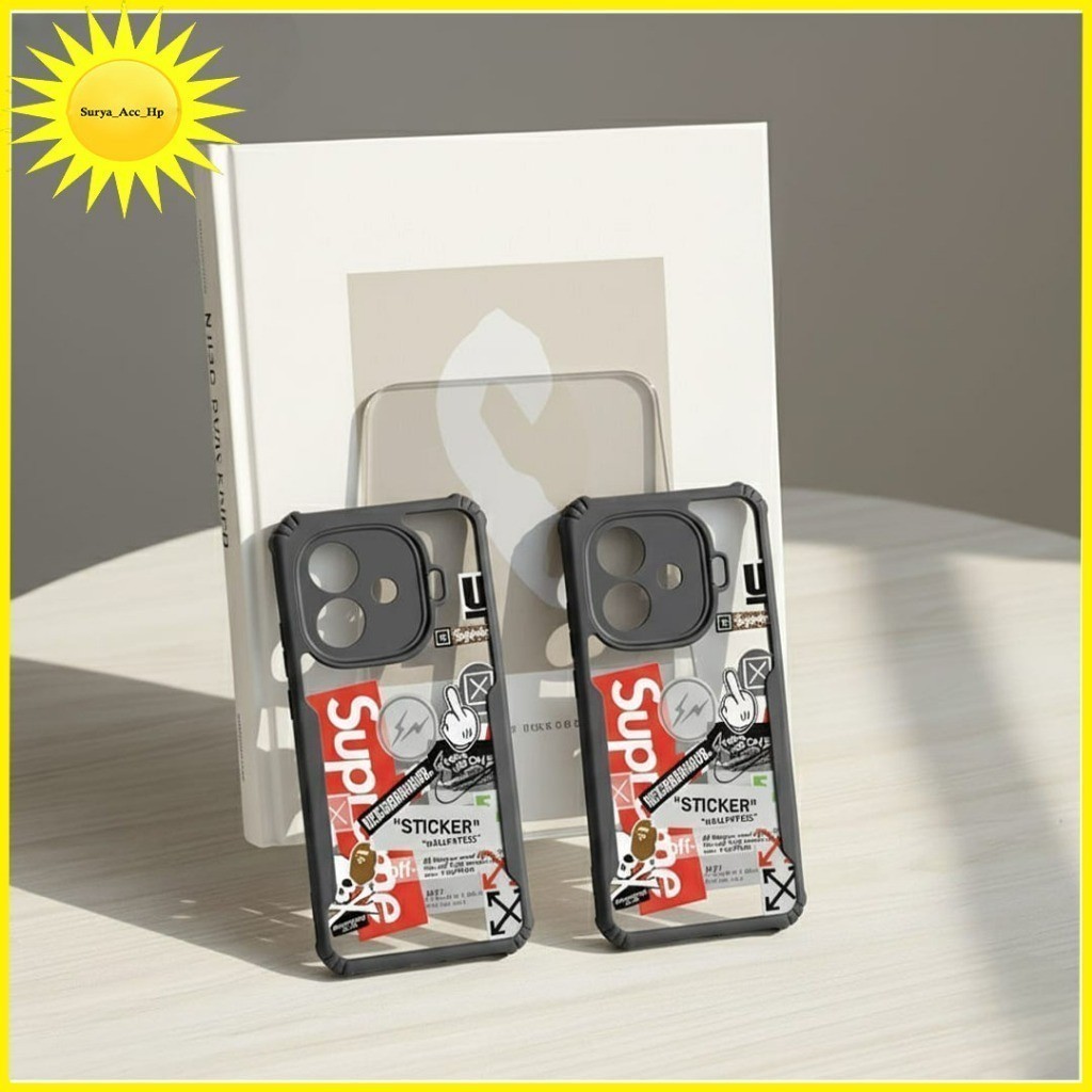 Clear Softcase กันกระแทก Motif สําหรับ Samsung A73 A9 Pro C7 Pro C9 Pro F62 J2 Prime J5 2015 J7 2015