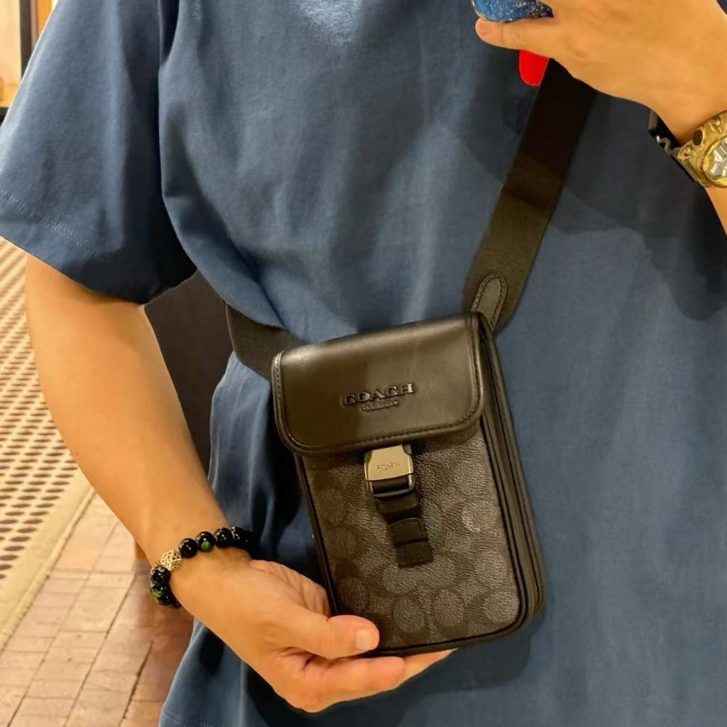 สไตล์ใหม่ผู้ชาย RACER โทรศัพท์มือถือกระเป๋าสะพายข้างแบบพกพา CT885