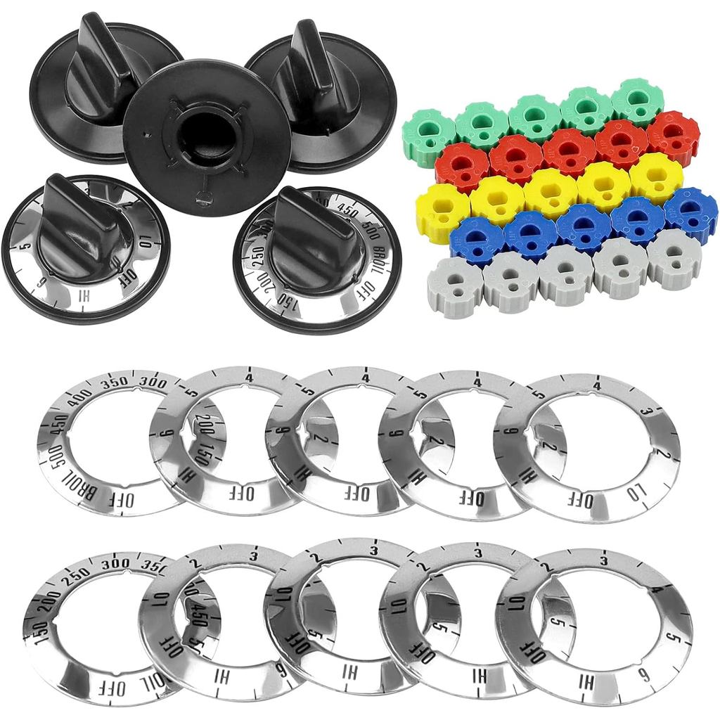 Fetechmate KN002 ไฟฟ้าช่วง Burner Knob สําหรับแก๊สส่วนใหญ่และเตาไฟฟ้า KN002 RKE เตาลูกบิดเปลี่ยน P56