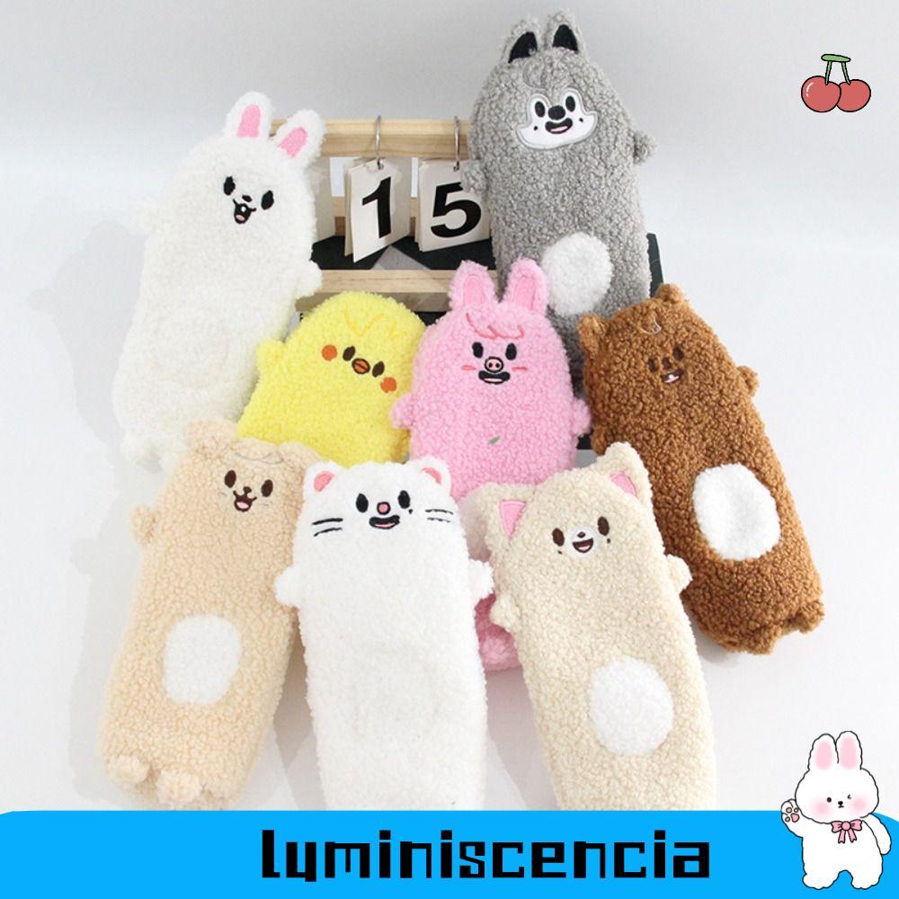 LUMINESCIA Skzoo Plush Pencil , Skzoo Plush Material Pen Bag, Kawaii การ์ตูนออกแบบความจุขนาดใหญ่ตุ๊ก
