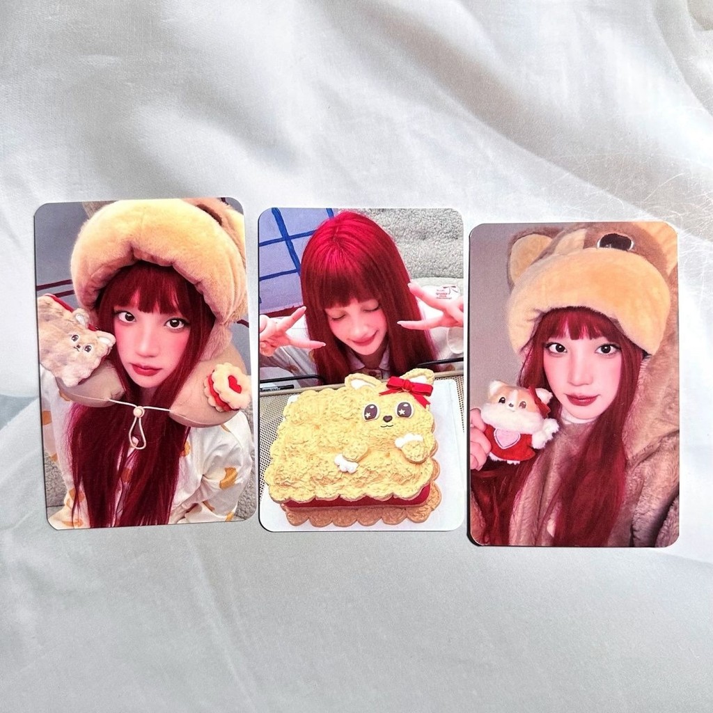ยี่ห้อใหม่ tbh cooogi yuqi Endosorsement การ์ด Beast Pie ตกแต่งบ้านเดินเบาเพลง Yuqi Yuqi Photo Card 