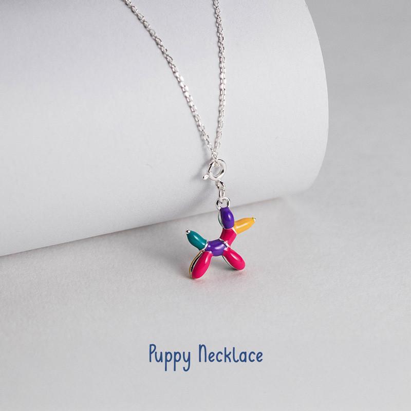 Puppy Necklace สร้อยคอเงินแท้ S925 [MERCELO]