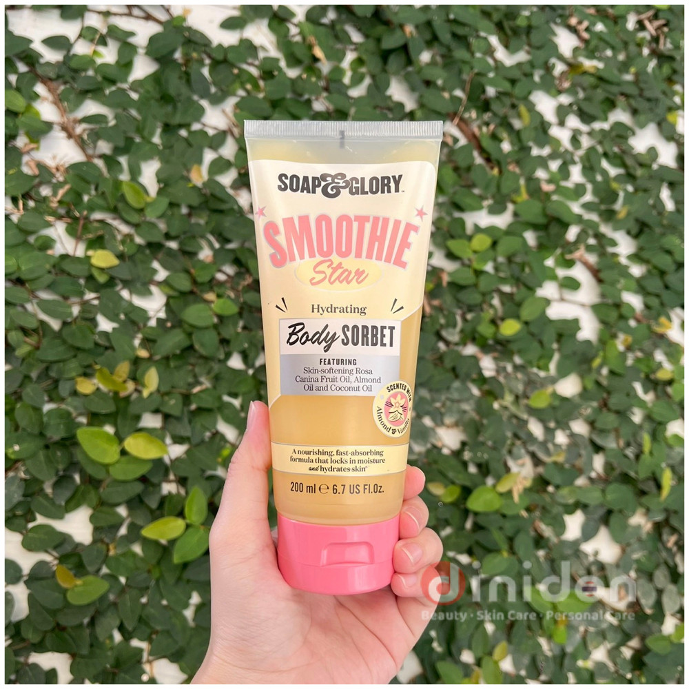 ((dinidon Shop)) !!ลดล้างสต๊อก!! (Exp.03/2026) Soap & Glory Smoothie Star Hydrating Body Sorbet 200 
