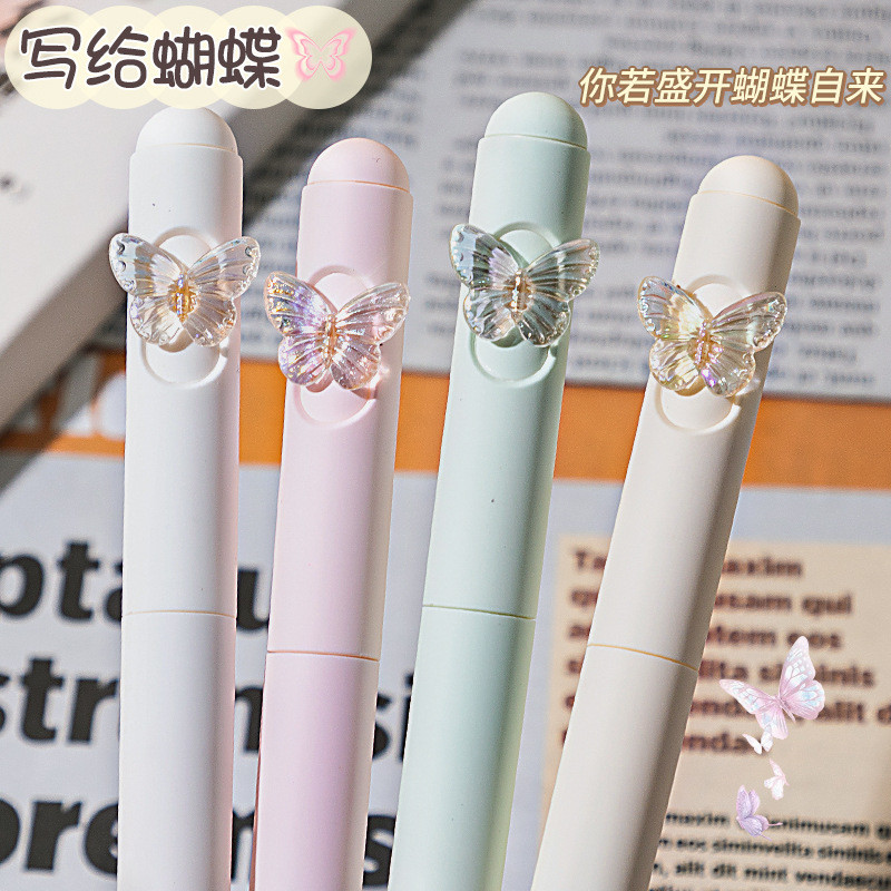 เขียนต่อ Butterfly-Gel Pen-Twist. สีไล่เฉดสี. แห้งไว เรียบ-ดํา.-0.5มม ราคา ถูกที่สุด ดีลบีเคเค แกลเลอรีภาพที่ 2