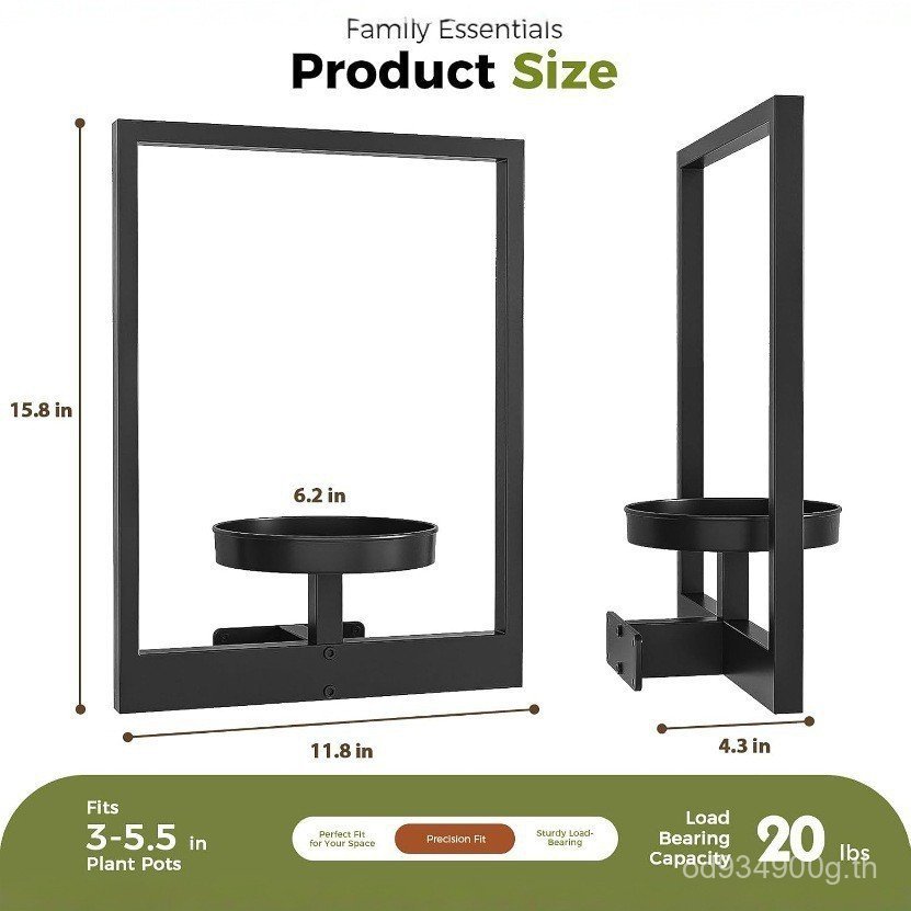 Shi Daihatsu บ้านสวน Cross-Border กระถางดอกไม้หน้าต่างงานฝีมือเหล็กตกแต่งติดผนังพืชสีเขียวสินค้าใหม่