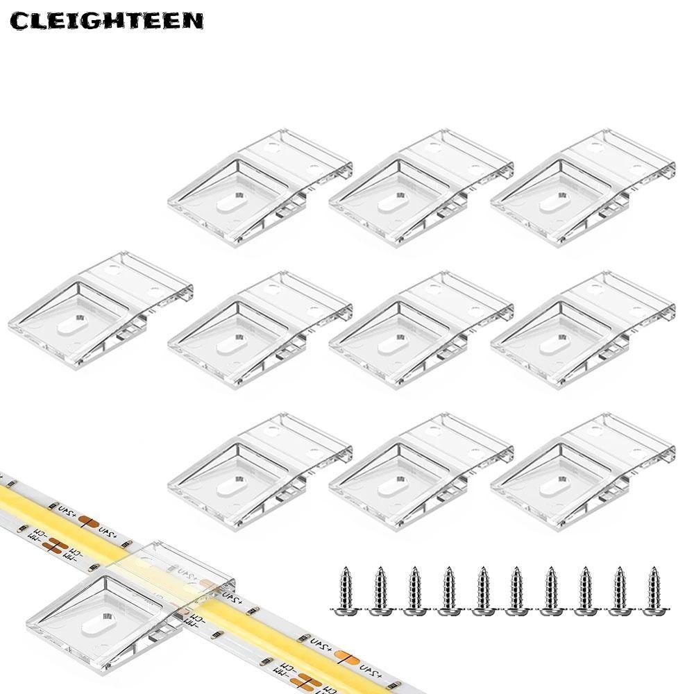 CLEIGHTEEN คลิปพร้อมสกรู, WS2812B WS2811 สายไฟหัวเข็มขัด 10 มม.PCB LED Light Strip คลิป, คุณภาพสูง F
