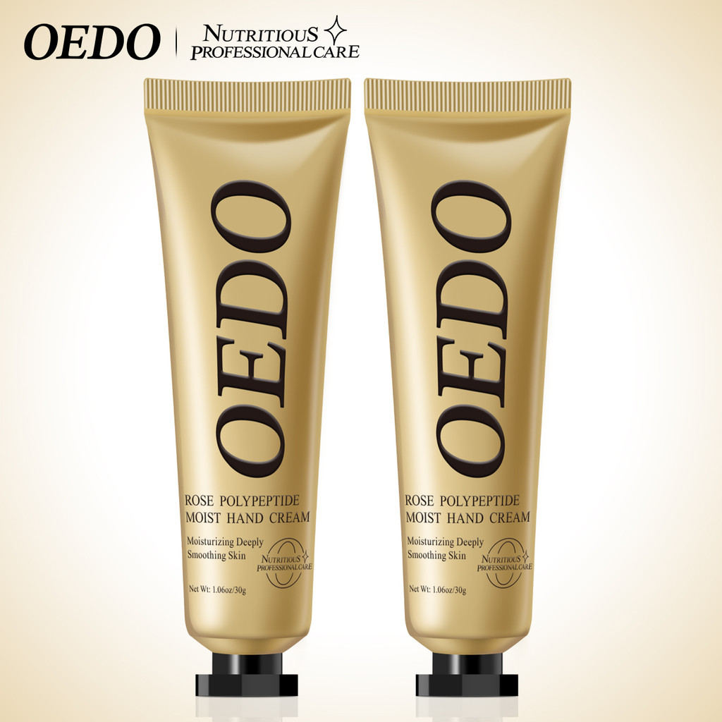 [ซื้อ 1 แถม 1] OEDO FDA  โรสครีมทามือแฮนด์ครีม ครีมทามือแห้ง ผิวขาวใน มือเนียนนุ่ม จากออร์แกนิค สกัดจากธรรมชาติ กลิ่นหอม Hand Cream 30g