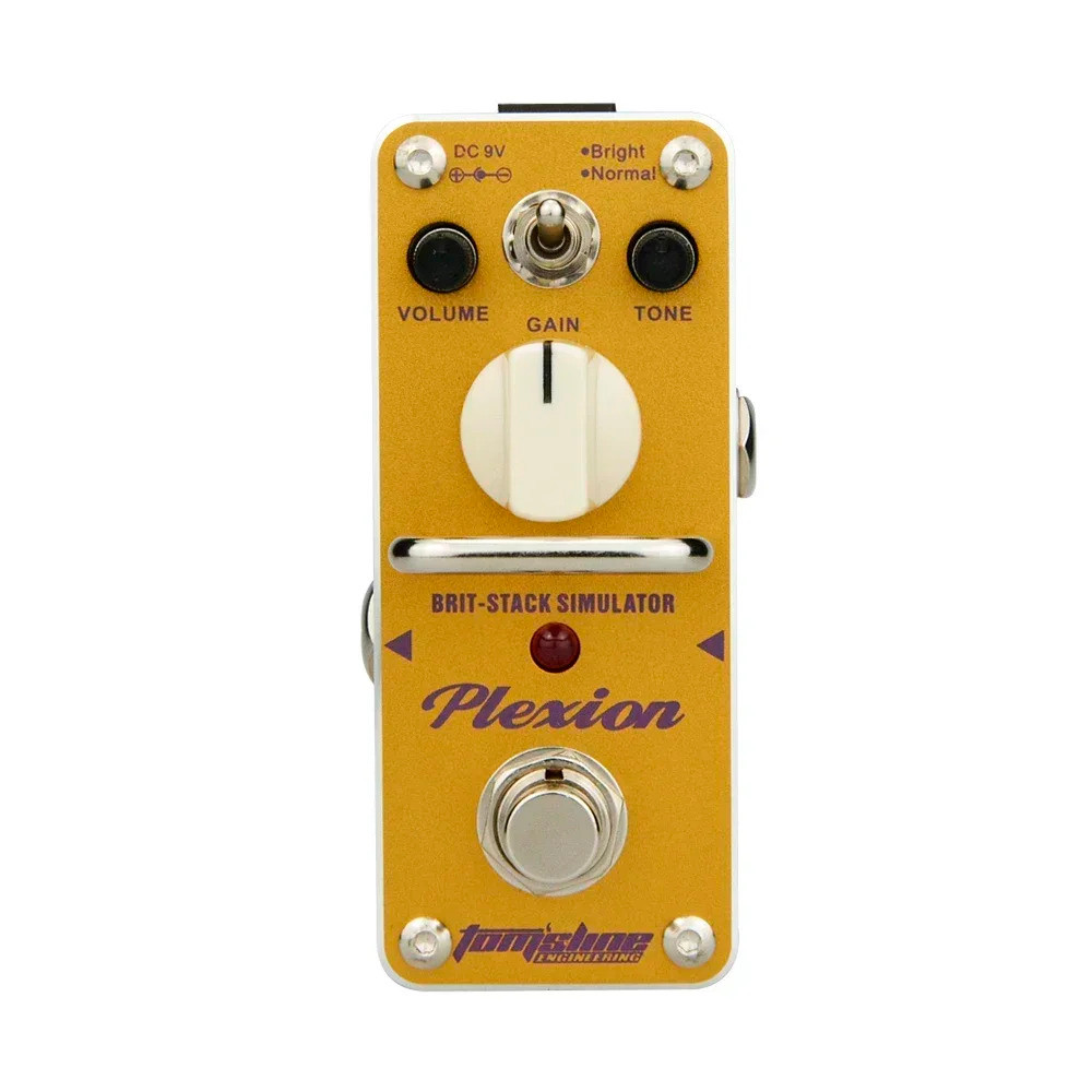 Plexion กีตาร์ไฟฟ้าเหยียบ Plexion Brit-stack Simulator Effect True Bypass Pedal Apn-3 กีตาร์อุปกรณ์เ
