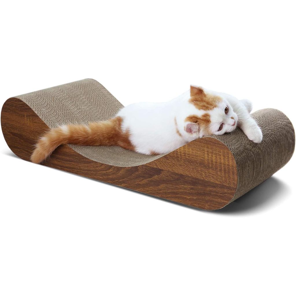 Cat Scratch Pad, Cat Scratcher Cardboard Lounge Bed, Cat Scratching Pad, Pet Lounger