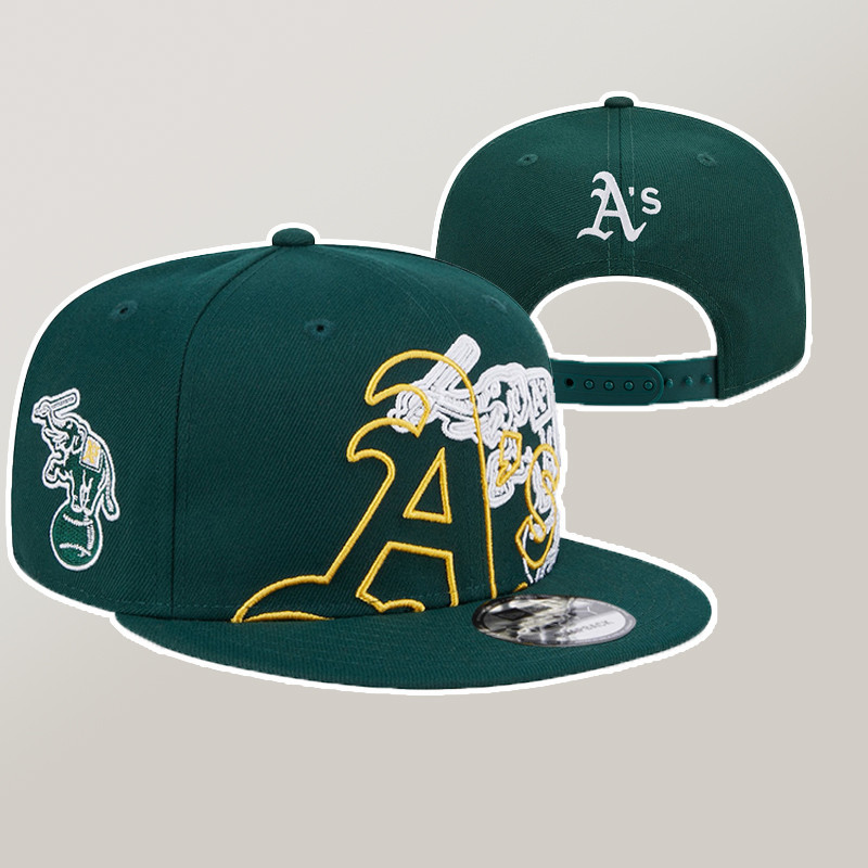 อินเทรนด์ Oakland Athletics หมวก Snapback ปรับได้สําหรับผู้ชายหมวก
